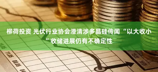 柳荷投资 光伏行业协会澄清涉多晶硅传闻 “以大收小”收储进展仍有不确定性