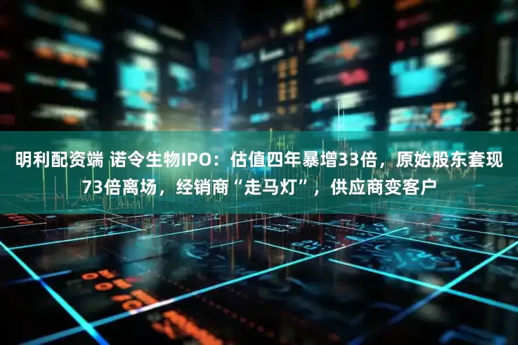 明利配资端 诺令生物IPO:估值四年暴增33倍,原始股东套现73倍离场,经销商“走马灯”,供应商变客户